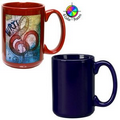 15 Oz. El Grande Mug - 4 Color Process (Cobalt Blue)